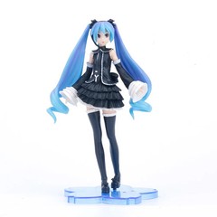 Hatsune Miku Project DIVA Future Tone Black Dress 17cm Anime Figure Toy No Box