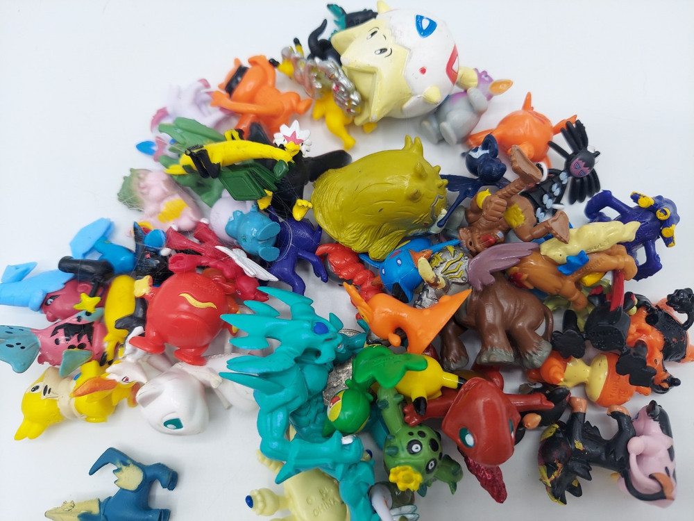 Mixed Lot Of 47 Pokemon PVC Figures~ Several Digimon & Yu-gi-oh Mixed In