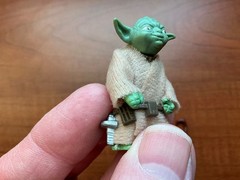 Vintage Kenner 1980 Star Wars Yoda HK COO Smile Factory w/ Match Accessories