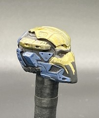 Monster Force Delta Red Nocturnal Operations Helmeted Head Fodder 1:12