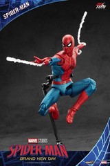 zd toys SPIDER-MAN new red and blue suit brand new day action figure ship August