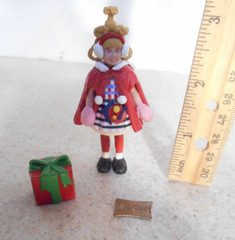 Cindy Lou Who Movie Action Figure Dr. Suess Grinch w Package & envelope Carey