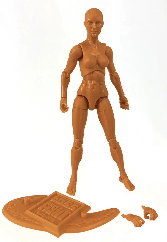Light Fawn Vitruvian HACKS Blank Female Action Figure 3 3/4″ Boss Fight