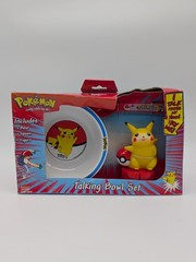 Vintage Pokemon Pikachu Talking Bowl Set 1999 Nintendo Funomenon