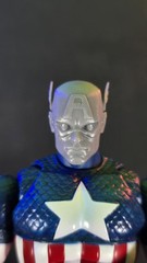 Custom 3D-printed Mafex Marco Checchetto Styled Captain America Heads