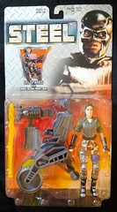 STEEL Movie Complete Set SHAQ-Shaquille O’Neal 1997 Kenner Figures & Motorcycle