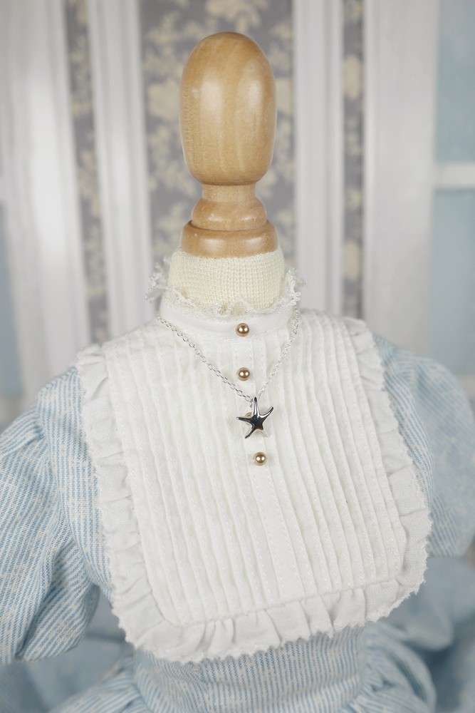 1/3 1/4 Starfish Shell Pearl Necklace Jewellery Models For 12″ Bjd Figures