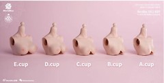 Worldbox E cup 1:6 Pale Breast Kits Cover Model Fit 12” Female PH TBL Body Toy