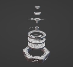 Archimedes Dial (Painted) – (Life Size – 1:1 Scale) Shipping to Spain