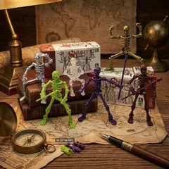 6 Pack T13 Skeleton Action Figure Set Each with Scepter & 2 Hand Types Titan …
