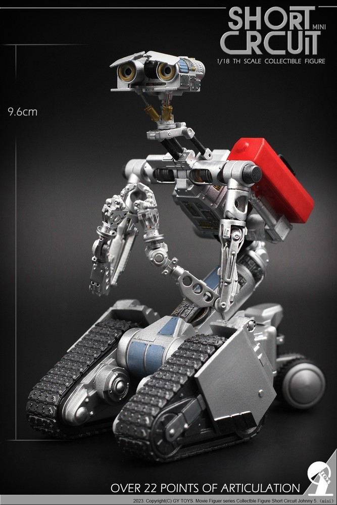 Short Circuit Two Heads Version Resin Statue 1/18 Robot Model 3.75” Cool GYTOYS
