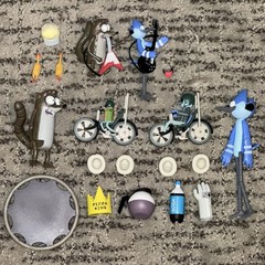 Cartoon Network Regular Show Jazwares Figure Lot Rigby Mordecai Guitar Too Cool