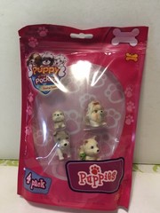Puppy In My Pocket Sunrise Town 4 Pack Sets Lot of 7 28 Puppies