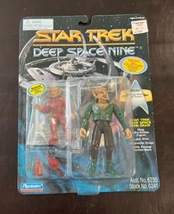 1995 Star Trek Deep Space Nine Rom Playmates Quark Brother & Jake Sisko Lot Of 2