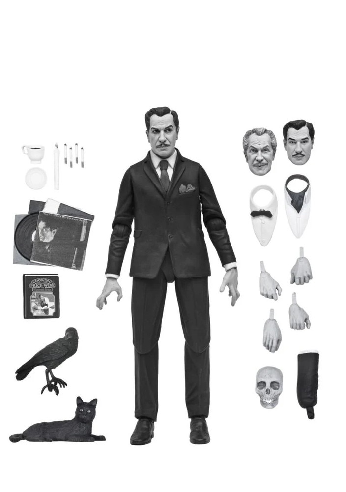 NECA Ultimate Vincent Price 7″ Figure [Black & White]
