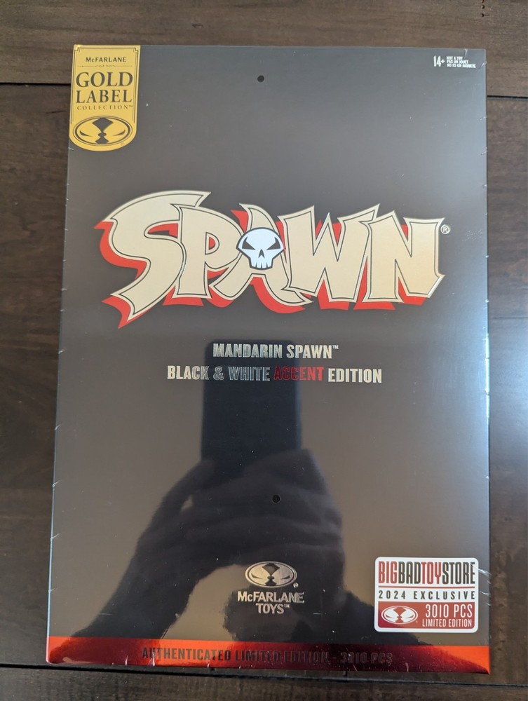 McFarlane Gold Label Mandarin Spawn Black and White Accent Edition BBTS Limited