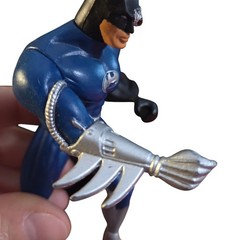 1994 DC Comics Legends of Batman Cyborg Action Figure Blue Silver Toy 5 in