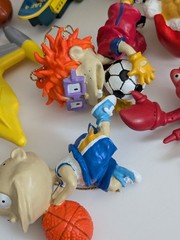 Grab Bag Lot Mini Toy Vinyl Plastic Figures Ornaments Disney Hasbro Rugrats Etc