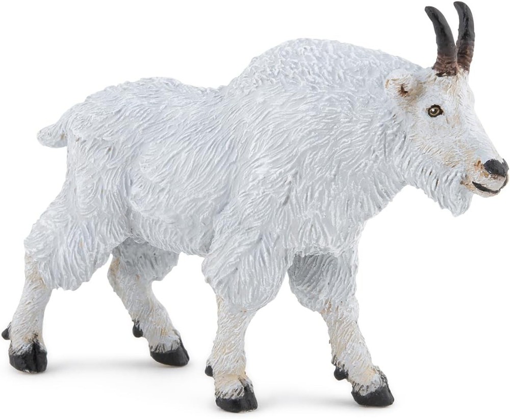 – Canadian Goat Figurine – for Ages 3 and up – Realistic Hand-Painted Mountain G