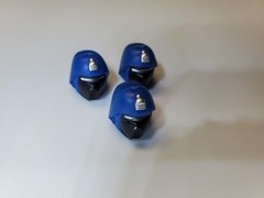 2021 GI Joe Black Major Custom Cobra Cobalt Blue Helmet Crimson Guard Lot