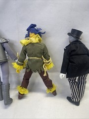 MEGO Wizard of Oz WIZARD Frank Morgan Scarecrow & Tinman 8″ Figures DOLL Vintage