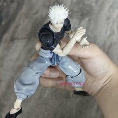 1/12 Custom Jujutsu Kaisen Gojo Satoru Hair Part For 6″ SHF Toji Fushiguro Body