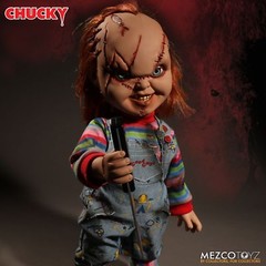 Mezco Toyz Child’s Play Talking Scarred Chucky Good Guy 15″ Figure Doll 78003