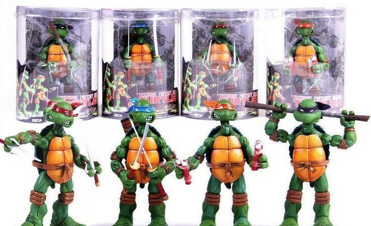 Good 4 PCS NECA Teenage Mutant Ninja Turtles Color Headband Figures Toys
