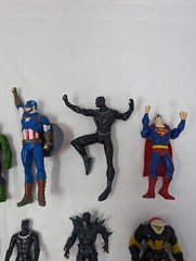 Lot of 12 Action Figures Marvel DC Universe Superman Batman Hulk Hasbro