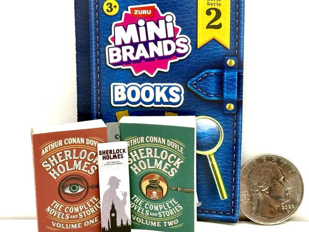 Sherlock Holmes 2 Books Set Series Volume 1 &2￼Zuru Mini Brands Book Collection