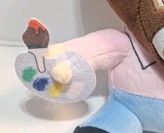 Bob Ross with Paint Brush & Palette Plush 8”