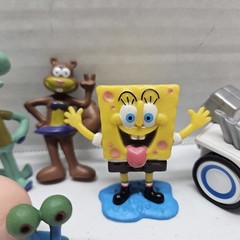 SPONGEBOB SQUAREPANTS FIGURE LOT – Squidward Sandy Gary Patrick Pull Back Car