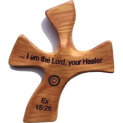 Resin Healing Cross – complete Package with Prayers and Certificate (4.5 x 3.6
