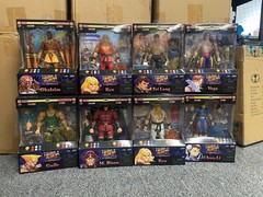 Jada Toys Ultra Street Fighter II Figures Lot of 8 Ken M Bison Guile Vega Dhalsi