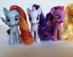 My Little Pony Mane 6 Lot Friendship Is Magic Gen 4 Brushable Pony Lot