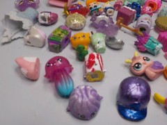 Huge Lot 46 Hatchimals, shopkins and others mix , shopkins have been painted