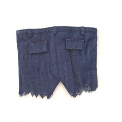 KC-KSPT-BU: Custom Fabric Cut off denim Shorts for McFarlane King Shark