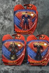 2013 Mattel Movie Masters Adult Collector SUPERMAN GENERAL ZOD JOR-EL LOT SET