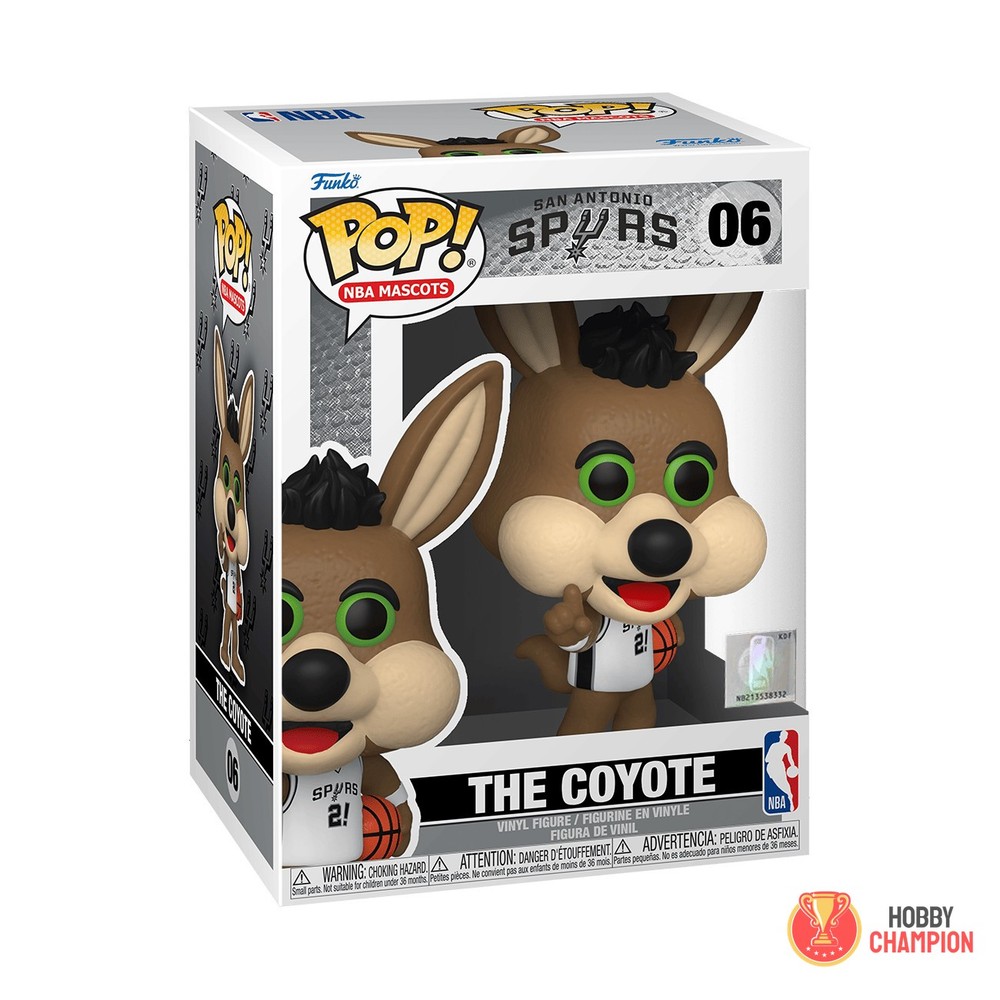 NBA Mascots Funko Pop The Coyote 06 – PERFECT New MINT Box Tracked w/ Protector