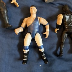 JAKKS WWF BCA Lot Bone Crunching Action Edge Owen Hart Jerry Lawler Dude Love