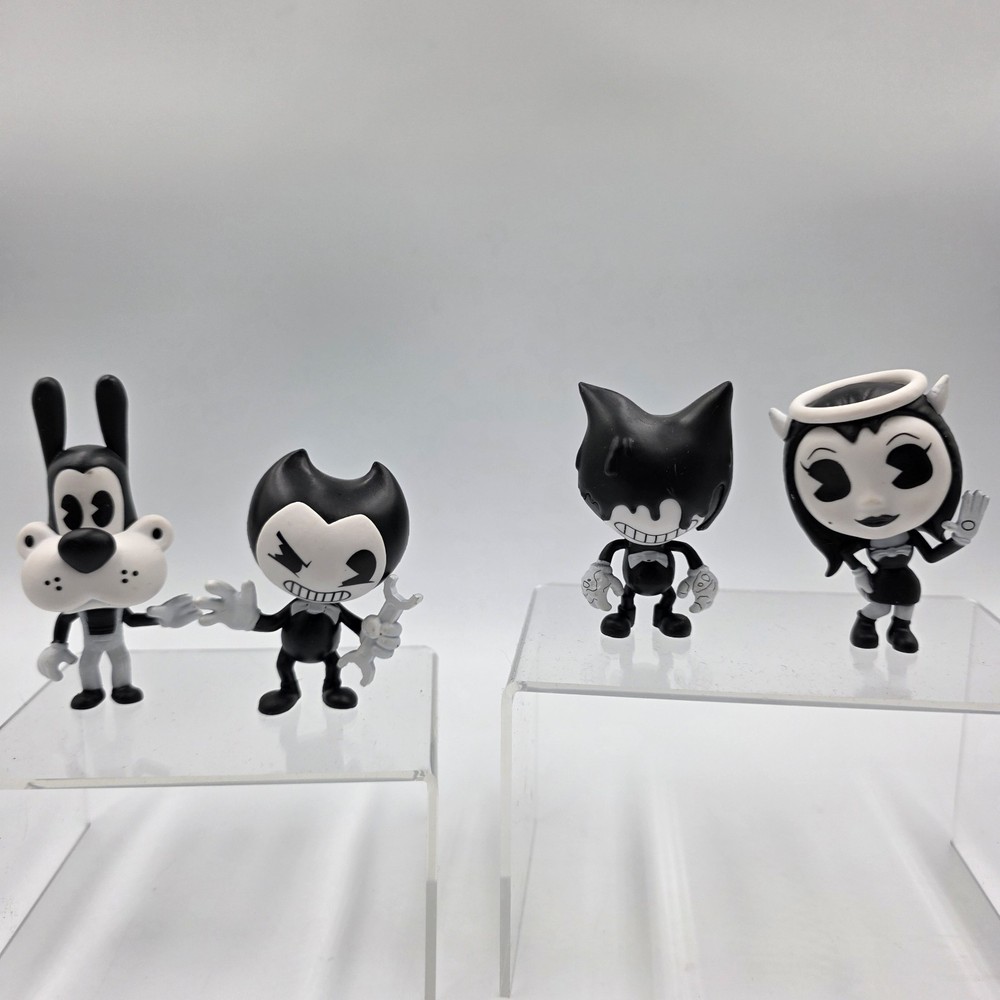 Bendy and the Ink Machine Collectible Figure Lot Of 4 Meatly Games Mini Figures