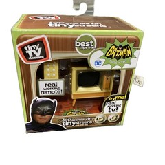 Batman “Tiny TV Classics” Real Working TV And Remote Top Scenes Classic Batman