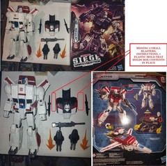Transformers SIEGE WFC Commander Class 12″ Jetfire OPEN BOX SALE-MISSING BLASTER