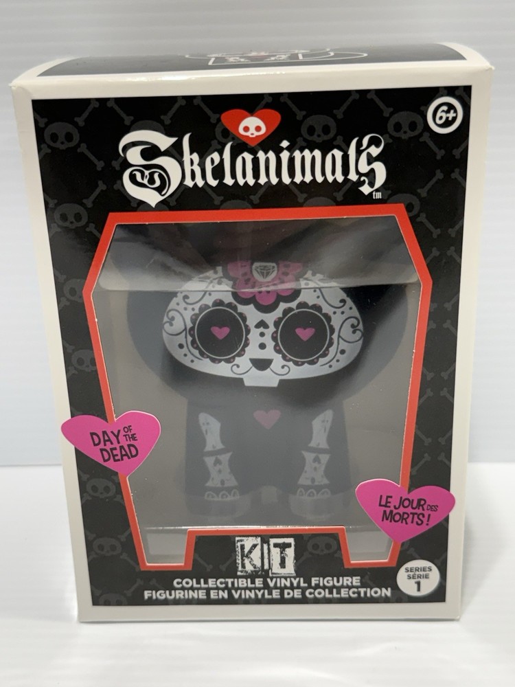Skelanimals KIT The Cat Kitten Day Of The Dead Series 1 Hasbro Vinyl Figure NEW