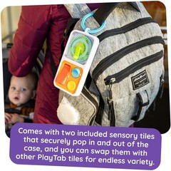 Fat Brain PlayTab Go Portable Sensory Activity Board Toddler Toy 77488
