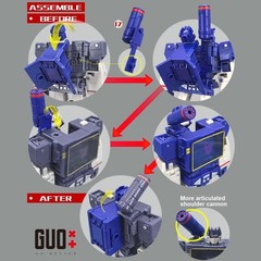 IN STOCK GO Better Filler Shoulder Cannon Upgrade Kit For SS86 Soundwave