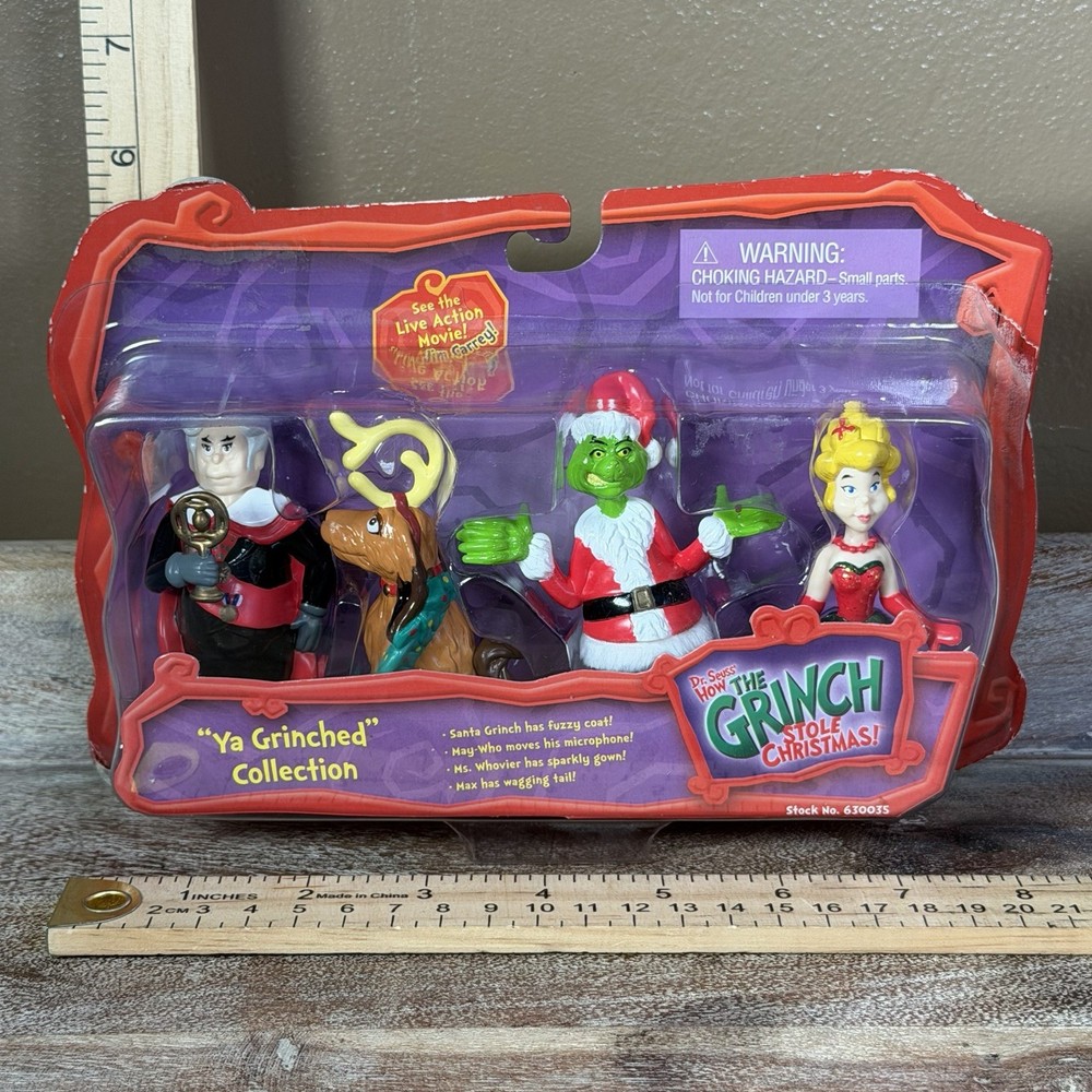 Dr. Suess’ How The Grinch Stole Christmas “Ya Grinched” Collection NIB