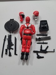 Gi Joe Black Major Snake Eyes Cobra Invasor Crimson Guard Trooper See Pics