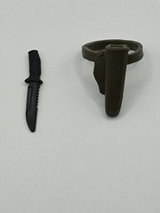 GIJoe Classified Series Spirit Iron Knife Dagger & Leg Sheath Fodder 1/12 Scale