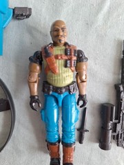 GI Joe 1992 Recalled Roadblock 100% Complete Lot Damaged Rotor Launcher Works